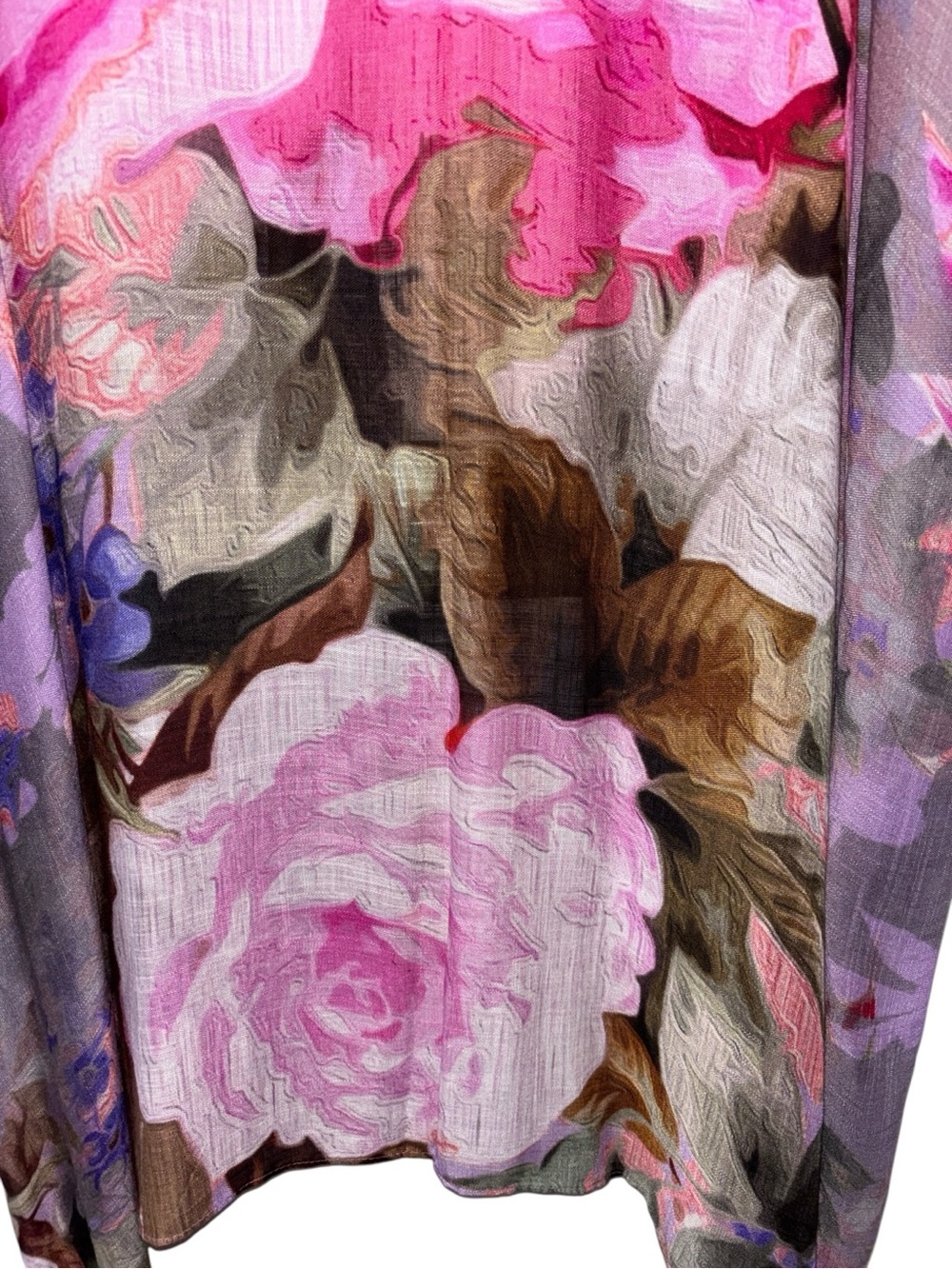 Sheer Floral Kimono Cardigan - Lavender & Pink RT $36 - Picture 3 of 7